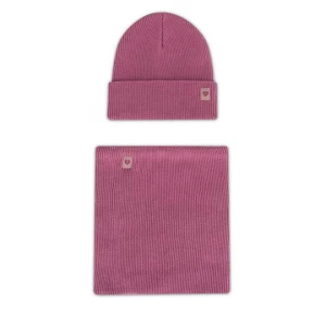 Obrázek produktu Set čepice a tunelová šála Nelli Blu 7KF-002-AW24 Růžová