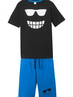 Obrázek produktu Shirt chłopięcy + krótkie spodnie (2 części), z bawełny organicznej BonPrix czarny