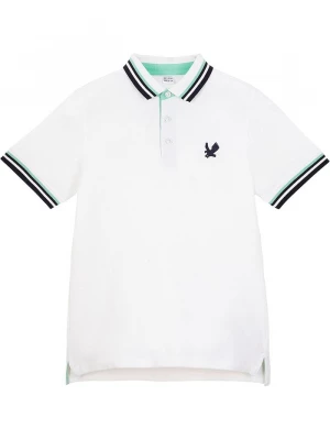 Obrázek produktu Shirt chłopięcy polo z bawełny organicznej pique BonPrix biały
