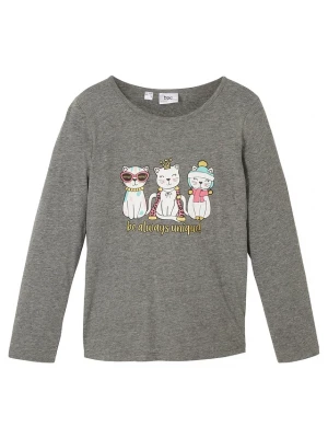 Obrázek produktu Shirt z długim rękawem z materiału z wiskozą BonPrix szary
