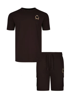 Obrázek produktu SikSilk Domácí oblečení tmavě hnědá / zlatě žlutá / černá