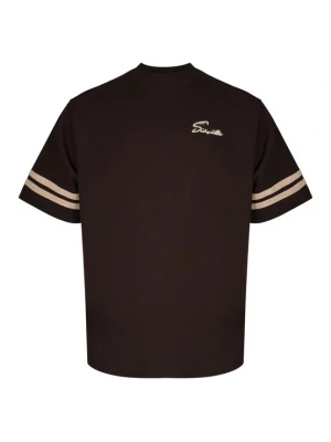 Obrázek produktu SikSilk Tričko 'Script' koňaková / tmavě hnědá
