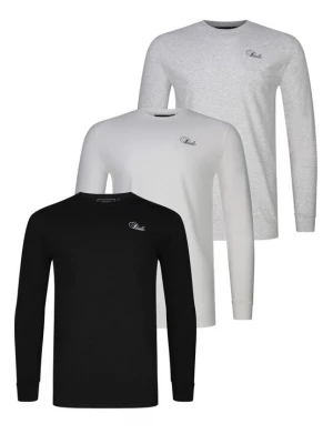 Obrázek produktu SikSilk Tričko šedý melír / černá / bílá