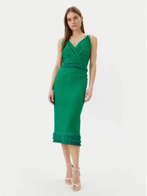 Obrázek produktu Simona Corsellini Koktejlové šaty P25CPAB02001 Zelená Slim Fit