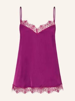 Obrázek produktu Simone Pérèle Pyžamový Top Satin Secrets Ze Saténu tmavě fialová / fuchsiová