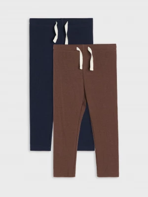 Obrázek produktu Sinsay - Bawełniane legginsy 2 pack - granatowy