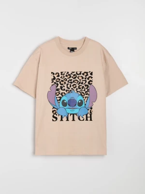 Obrázek produktu Sinsay - Bavlněná košilka s potiskem Stitch - béžová