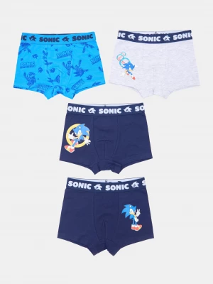 Obrázek produktu Sinsay - Bawełniane bokserki z nadrukiem 4 pack Sonic the Hedgehog - niebieski