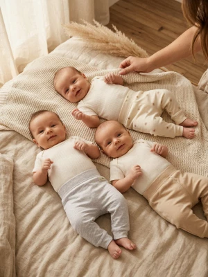 Obrázek produktu Sinsay - Bavlněné teplákové kalhoty 3 pack - krémová