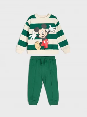 Obrázek produktu Sinsay - Bawełniany komplet: bluza i spodnie Mickey Mouse - kremowy