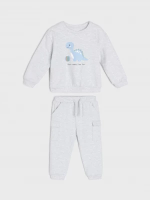 Obrázek produktu Sinsay - Bawełniany komplet: bluza i spodnie - szary