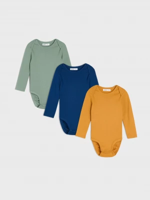 Obrázek produktu Sinsay - Bawełniane body 3 pack - wielobarwny
