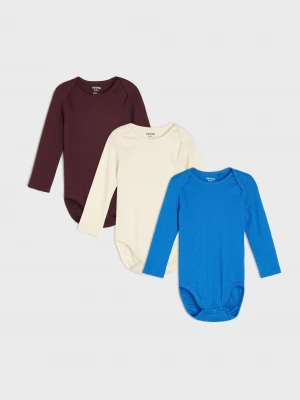Obrázek produktu Sinsay - Bawełniane body 3 pack - wielobarwny
