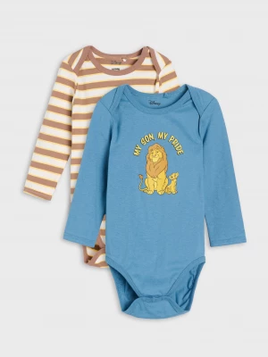 Obrázek produktu Sinsay - Bawełniane body Lion King 2 pack - mid blue