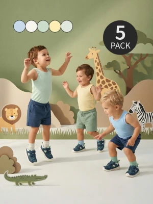 Obrázek produktu Sinsay - Bawełniane body na ramiączkach 5 pack - szary