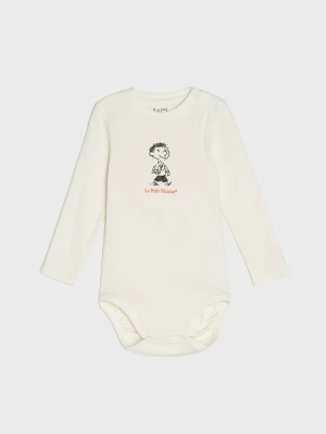 Obrázek produktu Sinsay - Bawełniane body z nadrukiem Le Petit Nicolas - kremowy