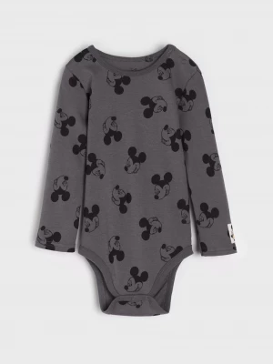 Obrázek produktu Sinsay - Bawełniane body ze wzorem Mickey Mouse - szary