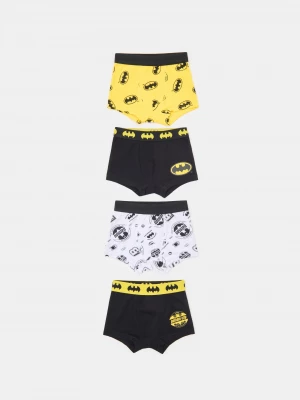 Obrázek produktu Sinsay - Bawełniane bokserki z nadrukiem Batman 4 pack - żółty