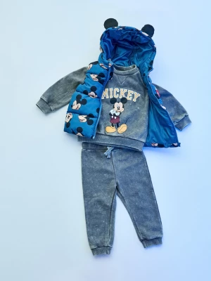 Obrázek produktu Sinsay - Bawełniany komplet z efektem sprania: bluza i spodnie Mickey Mouse - szary