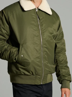 Obrázek produktu Sinsay - Bomber bunda s límečkem - khaki