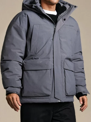 Obrázek produktu Sinsay - Bunda puffer s kapucí - šedá