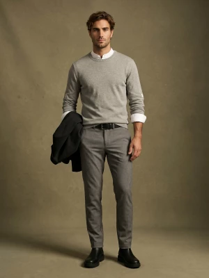 Obrázek produktu Sinsay - Chino kalhoty slim fit s příměsí viskózy - šedá