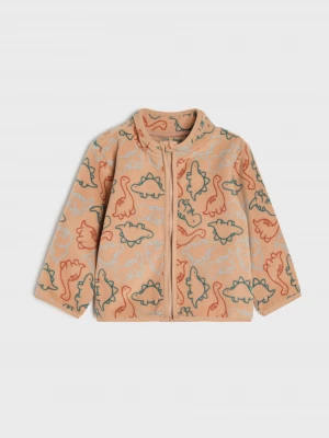 Obrázek produktu Sinsay - Bluza polarowa z motywem dinozaurów - beżowy