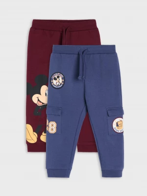 Obrázek produktu Sinsay - Spodnie dresowe jogger cargo fleece 2 pack - bordowy