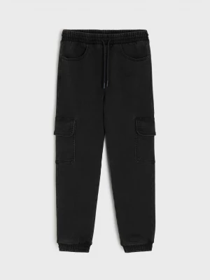 Obrázek produktu Sinsay - Jeansy jogger cargo - czarny
