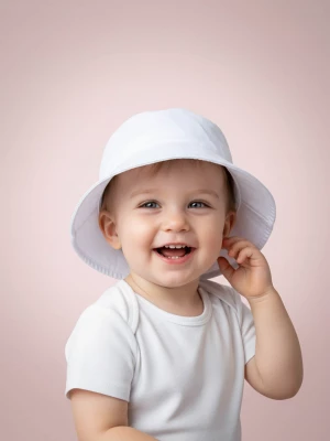 Obrázek produktu Sinsay - Jednobarevný bucket hat - bílá