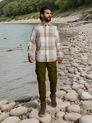 Obrázek produktu Sinsay - Kalhoty cargo - khaki
