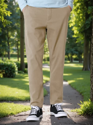 Obrázek produktu Sinsay - Kalhoty chino slim - béžová
