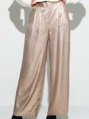 Obrázek produktu Sinsay - Kalhoty wide leg - zlatá