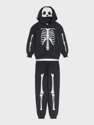 Obrázek produktu Sinsay - Komplet dresowy: bluza i spodnie z motywem halloweenowym - czarny