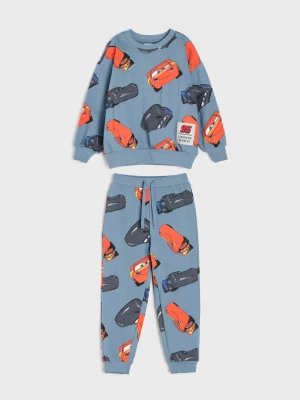Obrázek produktu Sinsay - Komplet dresowy loose fit: bluza crewneck i spodnie jogger Cars - szary