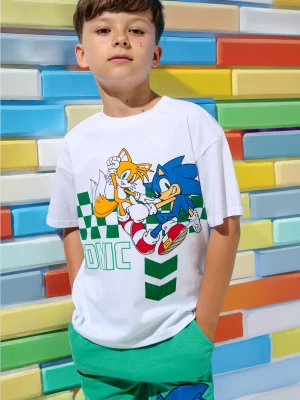 Obrázek produktu Sinsay - Komplet: koszulka i szorty Sonic - zielony
