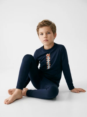 Obrázek produktu Sinsay - Komplet termoaktywny: koszulka i legginsy Active - granatowy