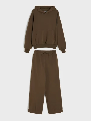 Obrázek produktu Sinsay - Komplet z bawełną: bluza i spodnie - brązowy