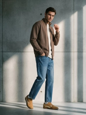 Obrázek produktu Sinsay - Mikina bomber - hnědá