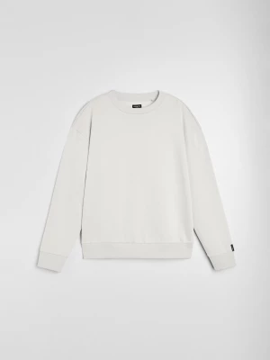 Obrázek produktu Sinsay - Mikina crewneck comfort fit s příměsí bavlny - béžová