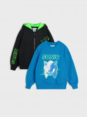 Obrázek produktu Sinsay - Bluzy z kontrastowymi kolorami 2 pack Sonic the Hedgehog - wielobarwny