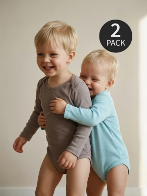 Obrázek produktu Sinsay - Prążkowane body 2 pack - błękitny