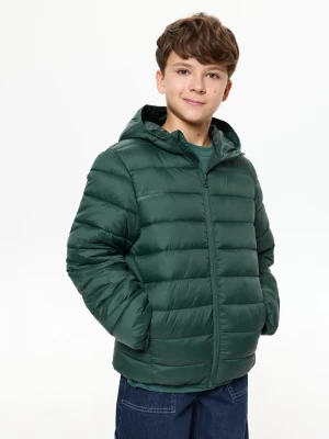 Obrázek produktu Sinsay - Pikowana kurtka puffer z kapturem - zielony