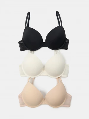 Obrázek produktu Sinsay - Push-up podprsenka 3 pack - vícebarevná