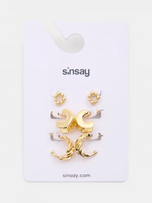 Obrázek produktu Sinsay - Sada 3 párů náušnic - zlatá