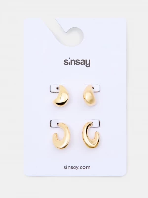 Obrázek produktu Sinsay - Sada náušnic 2 pack - zlatá