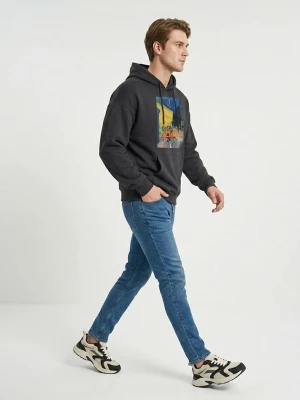 Obrázek produktu Sinsay - Slim fit džíny s efektem praní - námořnická modrá