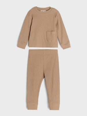 Obrázek produktu Sinsay - Komplet: koszulka i legginsy - beżowy