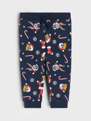 Obrázek produktu Sinsay - Spodnie jogger Looney Tunes - granatowy