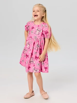 Obrázek produktu Sinsay - Viskózové šaty ve stylu babydoll Lilo & Stitch - růžová